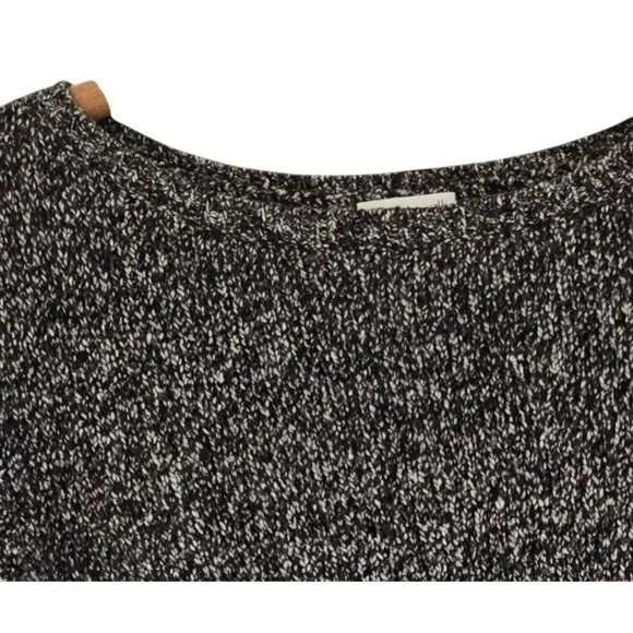 Pure Jill Womens Black & White Knit Asymmetrical Hem Sweater Small - Picture 3 of 10